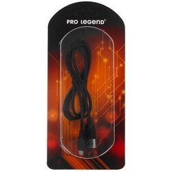 Изображение товара Кабель круглый Pro Legend micro USB - USB 2.0 Type-A черный 1 м