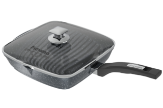 Изображение товара Сковорода-гриль Мечта Гранит с66701, 26 см серый