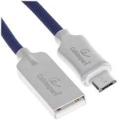 Изображение товара Кабель круглый Cablexpert micro USB - USB 2.0 Type-A синий 1.8 м