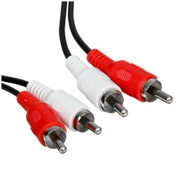 Изображение товара Кабель   VCOM 2RCA - 2RCA черный