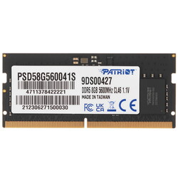 Изображение товара Оперативная память SODIMM Patriot Signature [PSD58G560041S] 8 ГБ