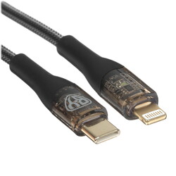 Изображение товара Кабель круглый BY Lightning 8-pin - USB Type-C черный 1 м