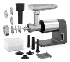 Изображение товара Мясорубка электрическая TEQQO Grindmaster Steel серый
