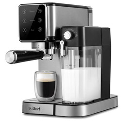 Изображение товара Кофеварка рожковая Kitfort KT-7553 серебристый