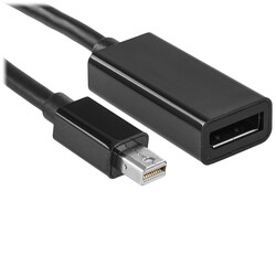 Изображение товара Переходник однонаправленный Cablexpert mini DisplayPort - DisplayPort, 0.1 м