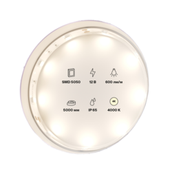 Изображение товара Светодиодная лента Maytoni 12В 5050 7.2Вт/м 4000K 5м IP65