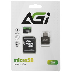 Изображение товара Карта памяти AGI TF138 microSDHC 16 ГБ [AGI016G2ETF138]