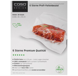 Изображение товара Пакеты для вакуумного упаковщика CASO 6 sterne 20*30-50