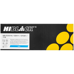 Изображение товара Картридж лазерный Hi-Black HB-CC531A/CE411/CF381/718 голубой, с чипом