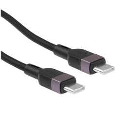 Изображение товара Кабель круглый Hoco USB Type-C - USB Type-C черный 1 м