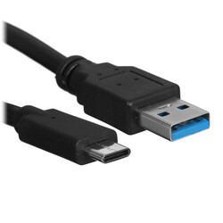 Изображение товара Кабель круглый Cablexpert USB Type-C - USB 3.2 Gen 1 Type-A черный 3 м