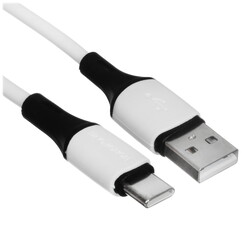 Изображение товара Кабель круглый Borofone USB Type-C - USB 2.0 Type-A белый 1 м