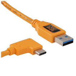 Изображение товара Кабель круглый Tether Tools USB Type-C - USB 3.2 Gen 1 Type-A оранжевый 0.5 м