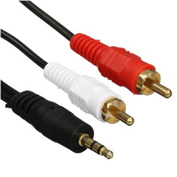 Изображение товара Кабель   Bion jack 3.5 мм - 2RCA черный