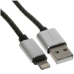 Изображение товара Кабель круглый Rombica Lightning 8-pin MFI - USB 2.0 Type-A зеленый 1 м