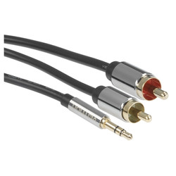Изображение товара Кабель   Vention jack 3.5 мм - 2RCA черный