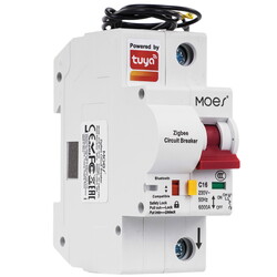 Изображение товара Выключатель модульный MOES Zigbee 1P 16A
