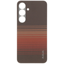 Изображение товара Накладка  Pitaka Tactile Woven Case для Samsung Galaxy S25+ коричневый