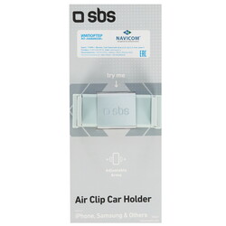 Изображение товара Держатель автомобильный SBS серебристый