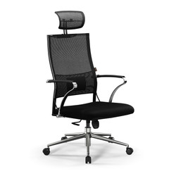 Изображение товара Компьютерное кресло Метта Sit Air-180 B2-290K - Mesh(YP99)+UMF(X1) /Km00/Wh00/K15cL/H13mM-1D(TG1.1Ch/M10.B23.G18.W02) черный