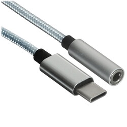 Изображение товара Кабель   GoPower USB Type-C - jack 3.5 мм белый