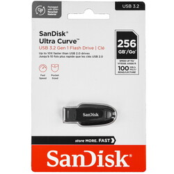 Изображение товара Память USB Flash 256 ГБ SanDisk Ultra Curve [SDCZ550-256G-G46]
