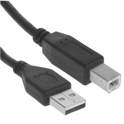 Изображение товара Кабель USB 2.0 (AM-BM) 3м фильтр Gembird Pro CCF2-USB2-AMBM-10, 28/24AWG, черный
