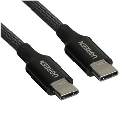 Изображение товара Кабель круглый Ugreen USB Type-C - USB Type-C черный 1 м
