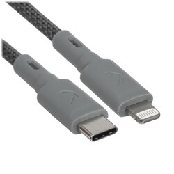 Изображение товара Кабель круглый COMMO Lightning 8-pin MFI - USB Type-C серый 2.2 м