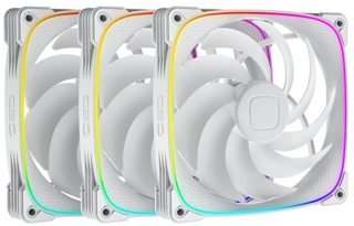 Изображение товара Комплект вентиляторов Geometric Future Squama 2503W-14 [1F2503W314000] белый