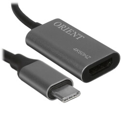 Изображение товара Переходник однонаправленный Orient USB Type-C - HDMI, 0.15 м