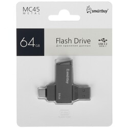 Изображение товара Память OTG USB Flash 64 ГБ Smartbuy MC45 [SB64GBMC45]
