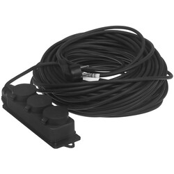 Изображение товара Удлинитель силовой Атланта 50039 черный