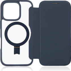 Изображение товара Чехол-книжка  BROSCORP для Apple iPhone 16 Pro синий/прозрачный