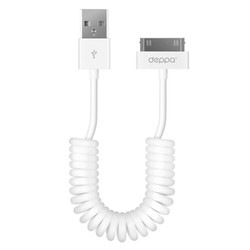 Изображение товара Кабель витой DEPPA 30-pin Apple - USB 2.0 Type-A белый 1.5 м