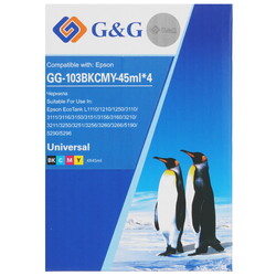 Изображение товара Чернила  G&G GG-103BKCMY голубой, желтый, пурпурный, черный