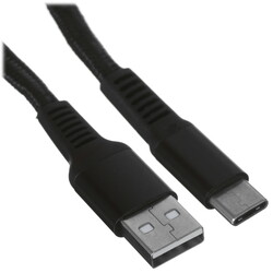 Изображение товара Кабель плоский DEXP USB Type-C - USB 2.0 Type-A черный 1 м
