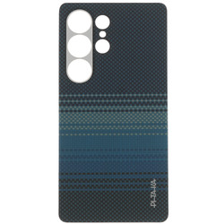 Изображение товара Накладка  Pitaka Tactile Woven Case для Samsung Galaxy S25 Ultra синий