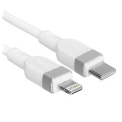 Изображение товара Кабель круглый Hoco Lightning 8-pin - USB Type-C белый 1 м