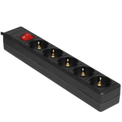 Изображение товара Сетевой фильтр Perfeo POWER+ PF-PP-5/3.0-B черный