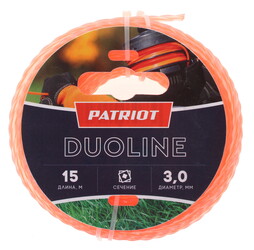 Изображение товара Леска для триммеров Patriot Duoline 805401171