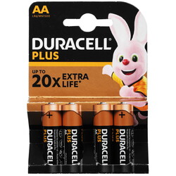 Изображение товара Батарейка Duracell Plus AA (LR6/ER14505/FR6/R6P)