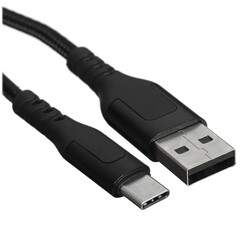 Изображение товара Кабель круглый BY USB Type-C - USB 2.0 Type-A черный 1.5 м