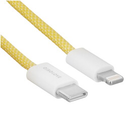 Изображение товара Кабель круглый SOLOVE Lightning 8-pin - USB Type-C желтый 1 м