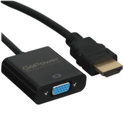 Изображение товара Переходник однонаправленный GoPower HDMI - VGA+Jack 3.5, 0.2 м