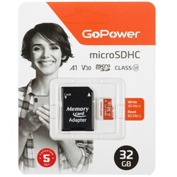 Изображение товара Карта памяти GoPower microSDHC 32 ГБ [00-00025679]