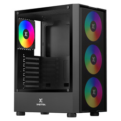Изображение товара Корпус XASTRA A301 [A301-BK-FC120FRGB-4F-GL] черный
