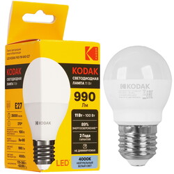 Изображение товара Лампа светодиодная Kodak LED P45-11W-840-E27
