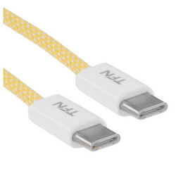Изображение товара Кабель круглый TFN USB Type-C - USB Type-C желтый 1.2 м