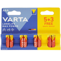 Изображение товара Батарейка Varta Longlife Power Max AAA (LR03/FR03)